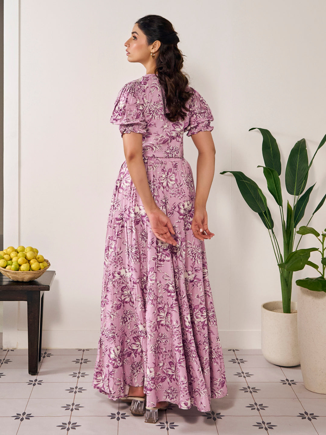 Women's Floral Skirt Co Ord Set