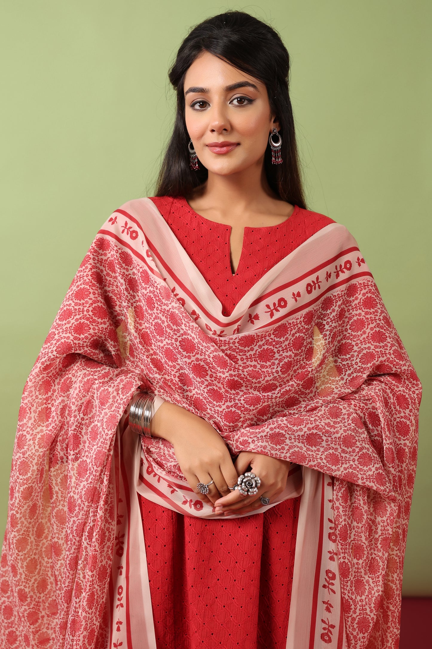 Women’s Cotton Kurta and Farshi Salwar with Dupatta