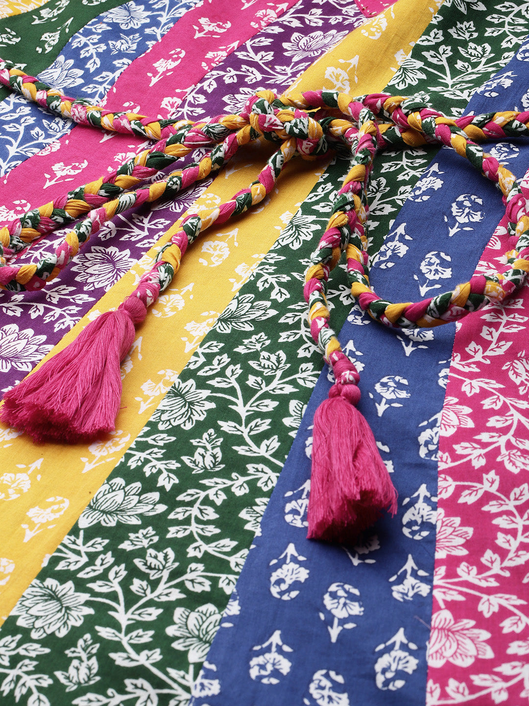 Women's Cotton Panelled Long Dress