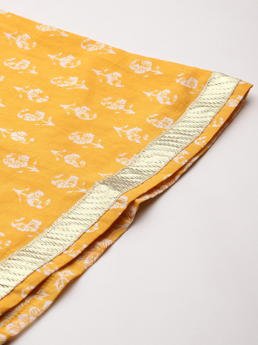 Women's Yellow flared Maxi Skirt