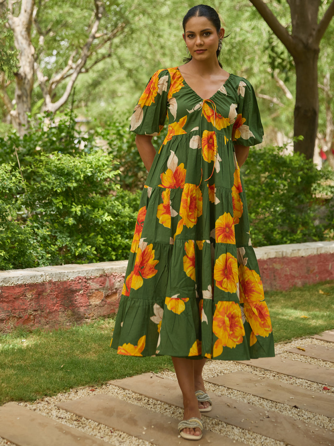 Women's Printed Tier Dress