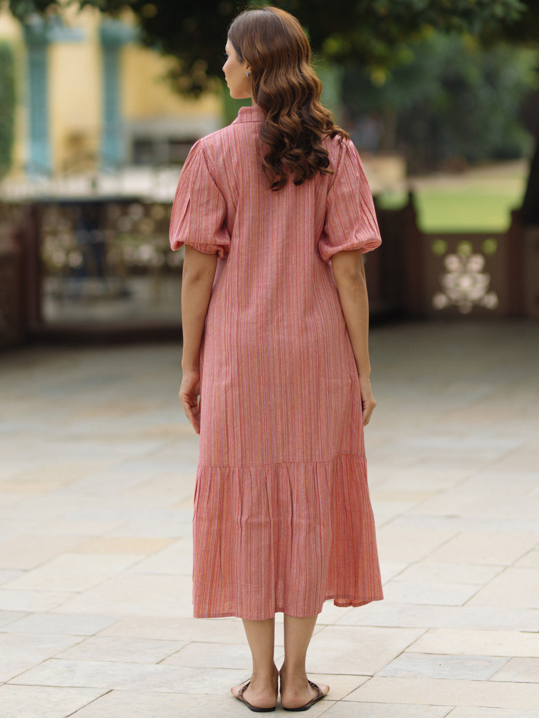 Women's Pink Cotton Button down Shirt