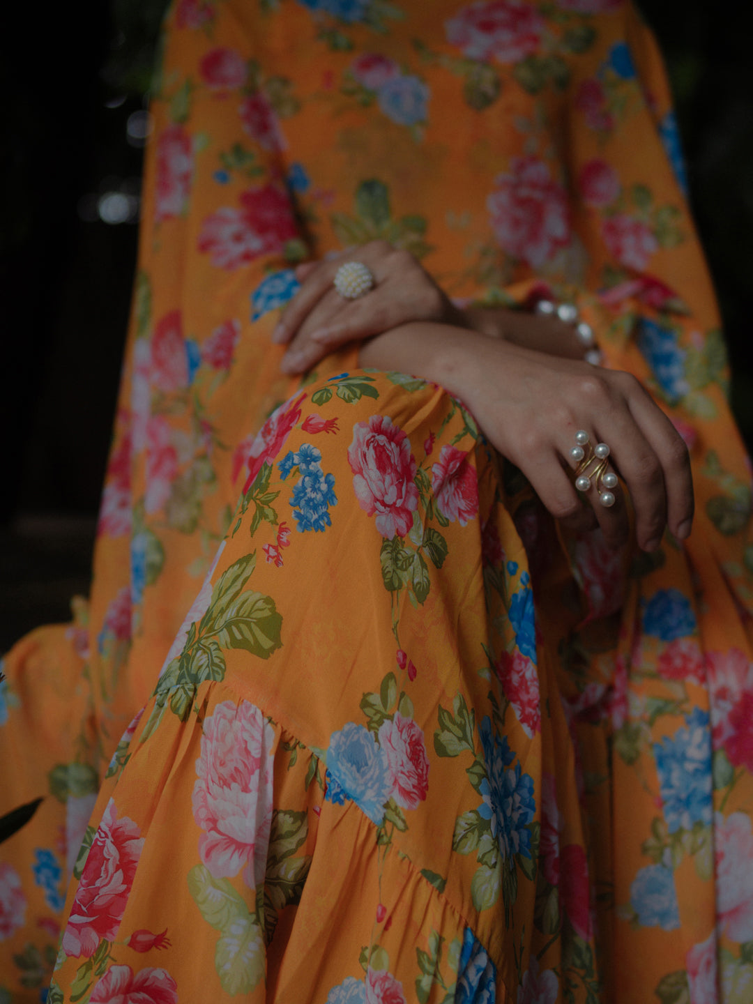 Women's Short kurta With Tiered Sharara And Dupatta