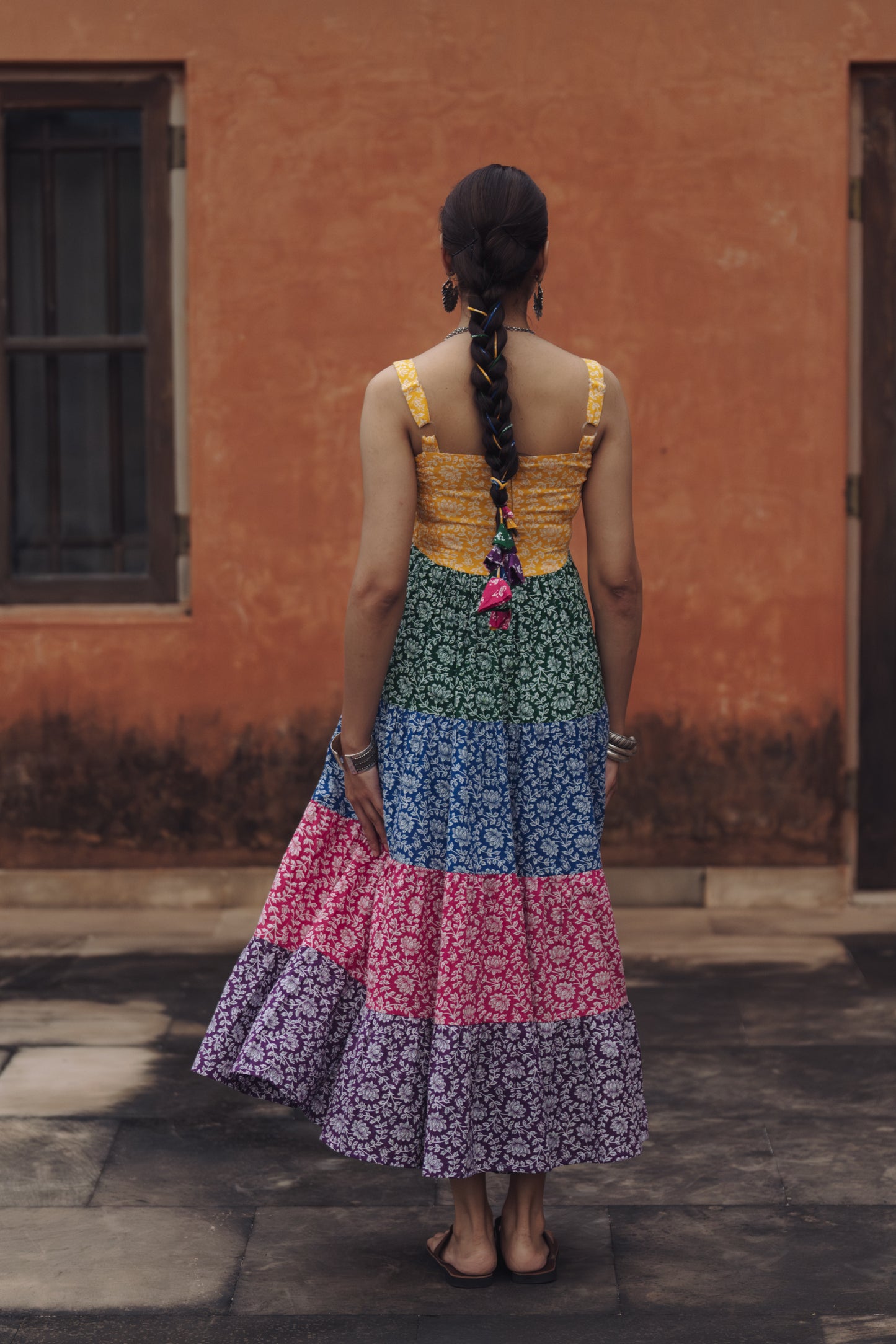 Women's Cotton Tiered Dress