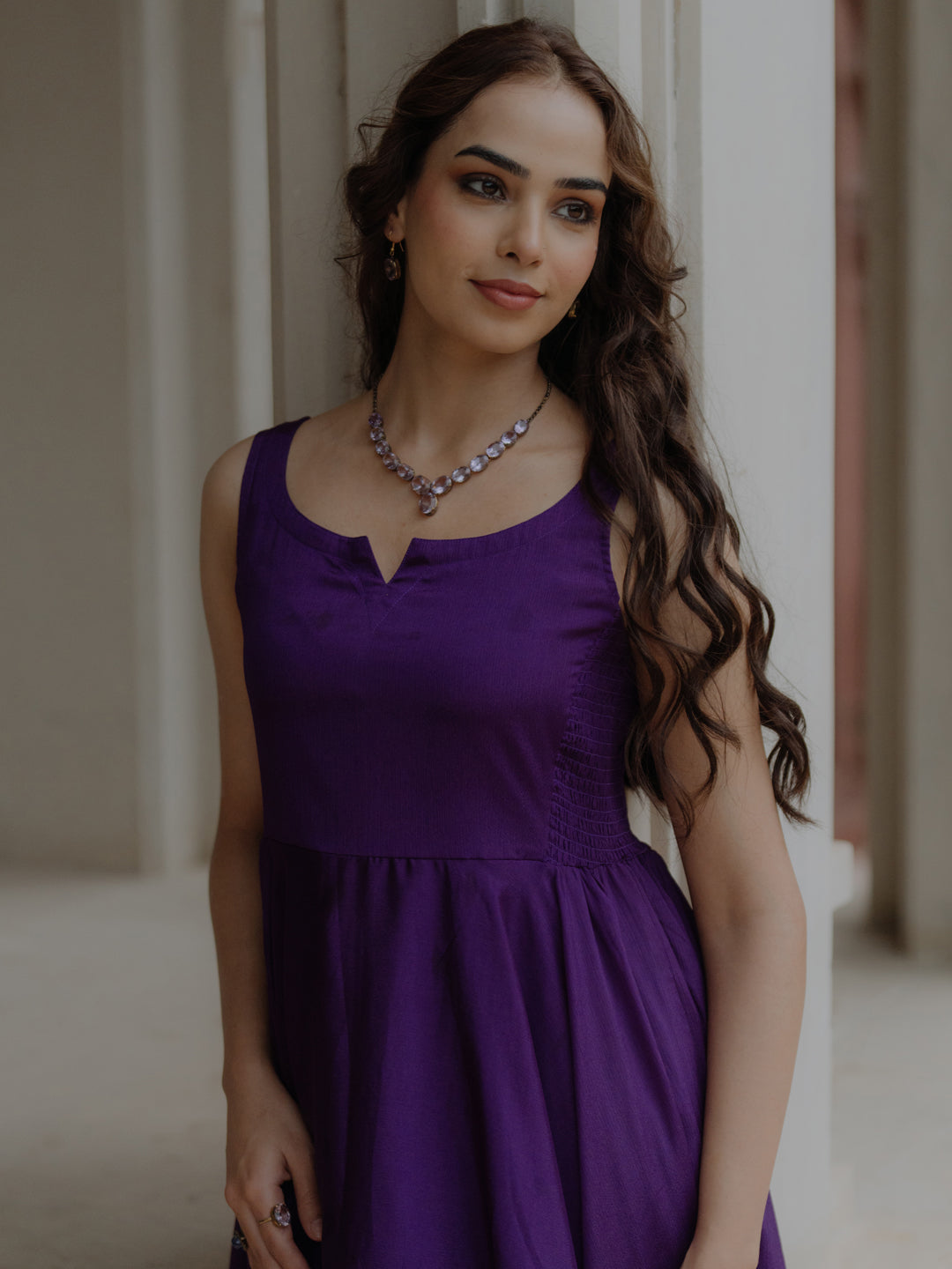 Women's Flared Anarkali Kurta Set with Dupatta