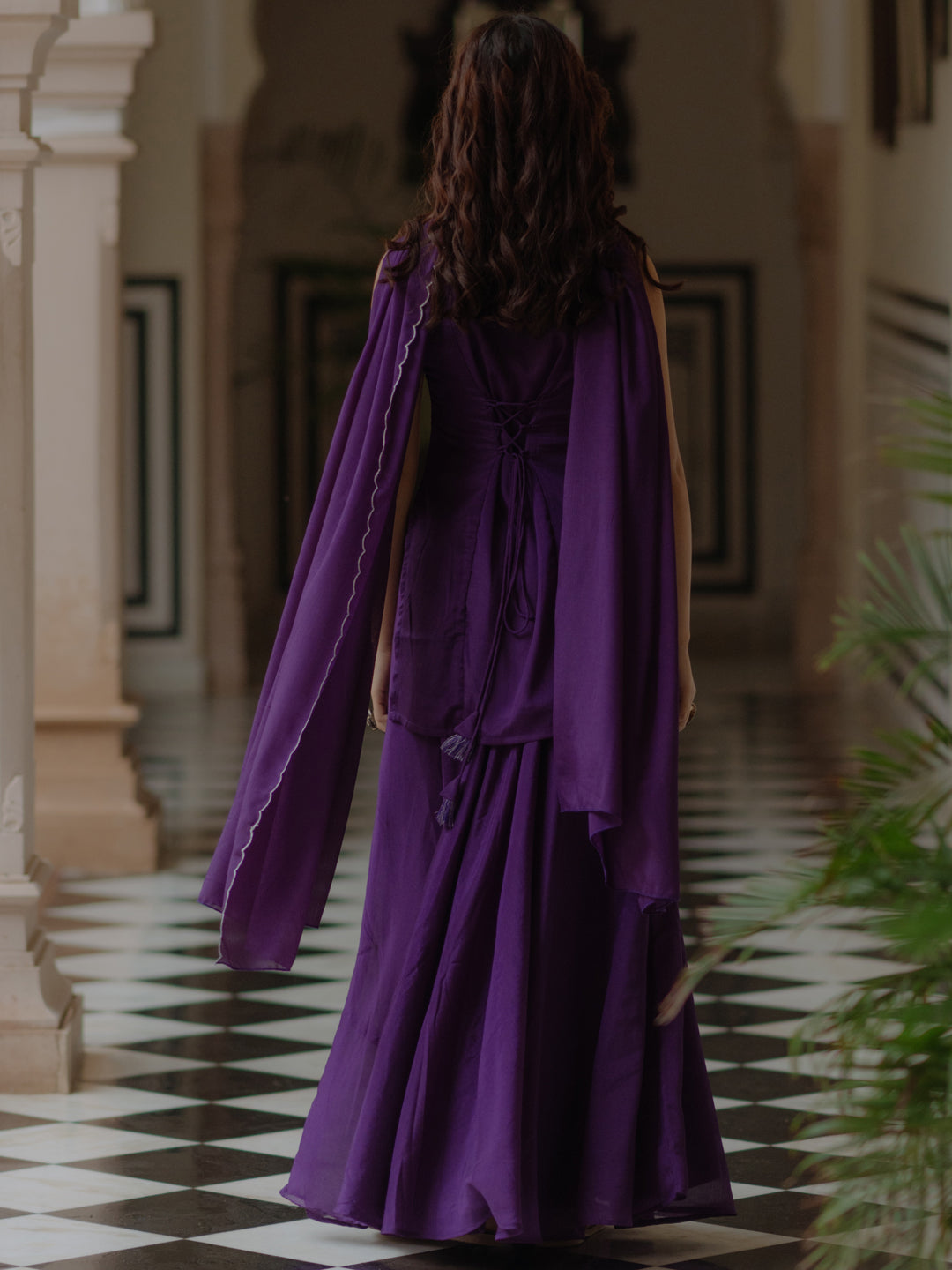 Women's Short Kurti Set With Skirt and Dupatta