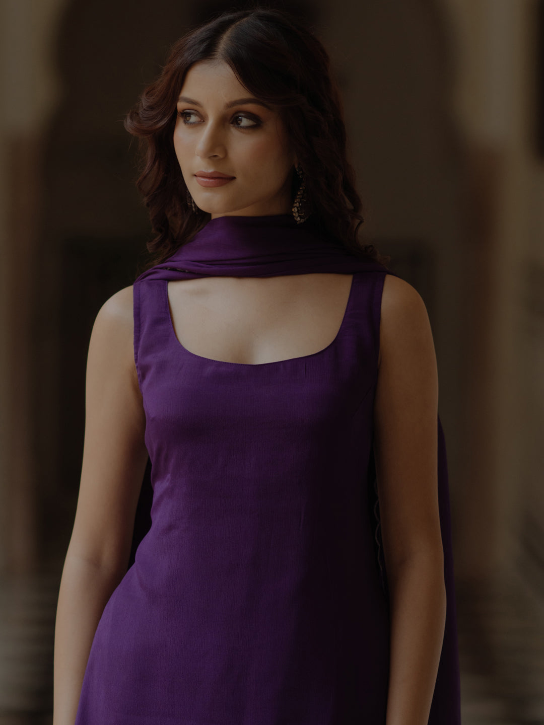Women's Short Kurti Set With Skirt and Dupatta
