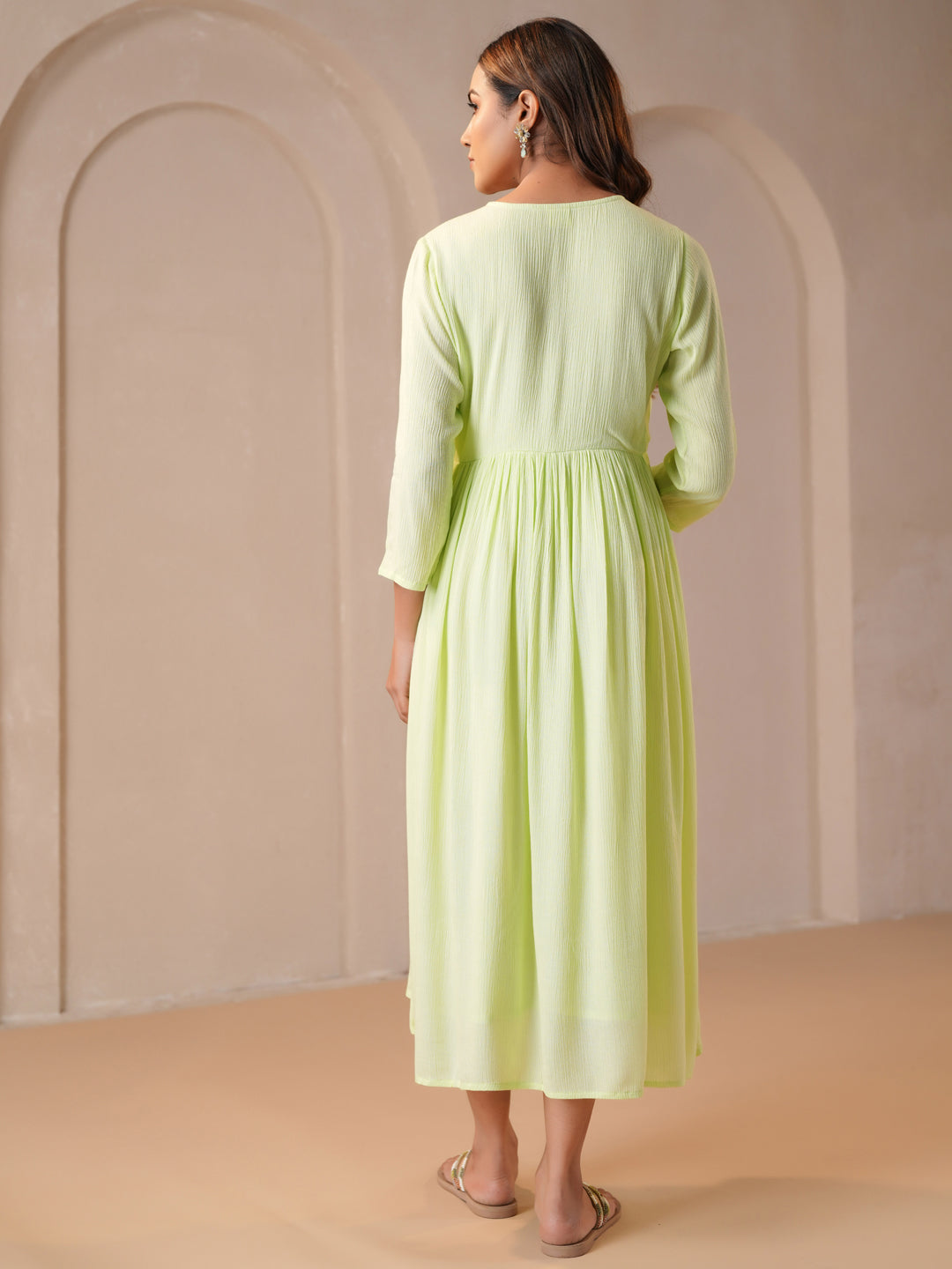Women's Light Green Maternity Dress