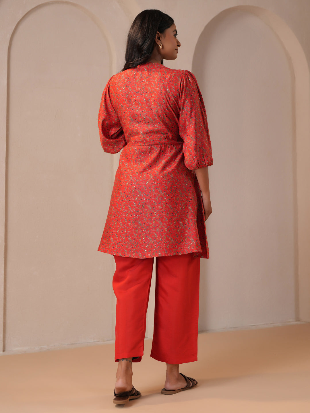 Women's Red Maternity Kurta Sets