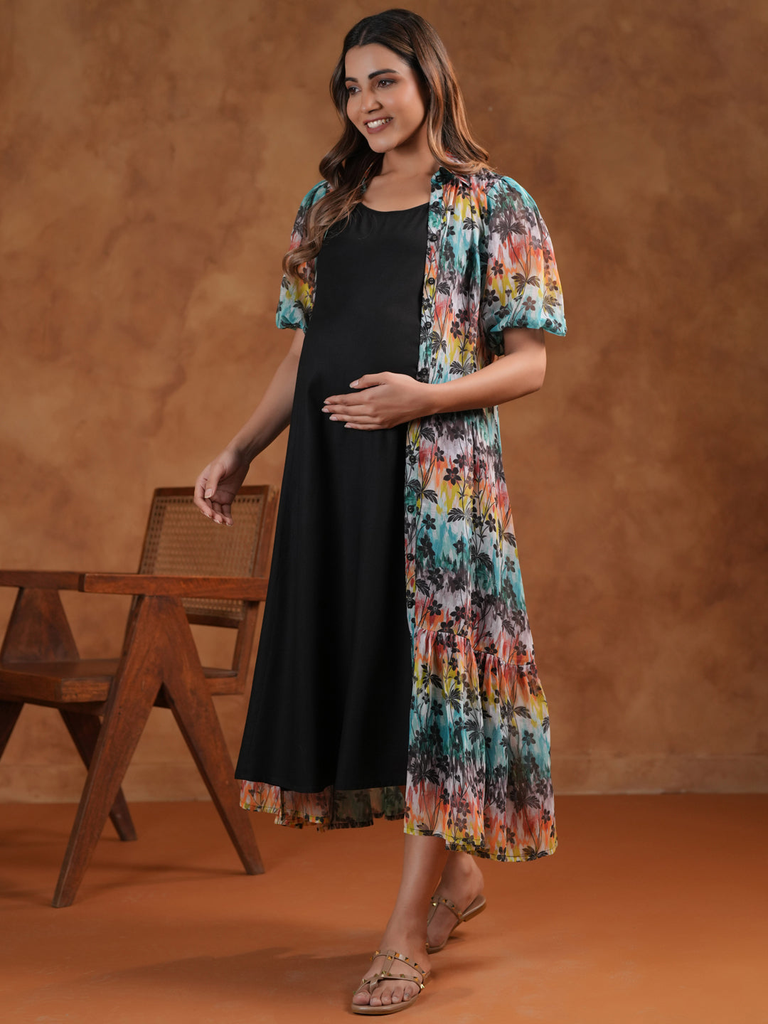 Women's Black Maternity Dress