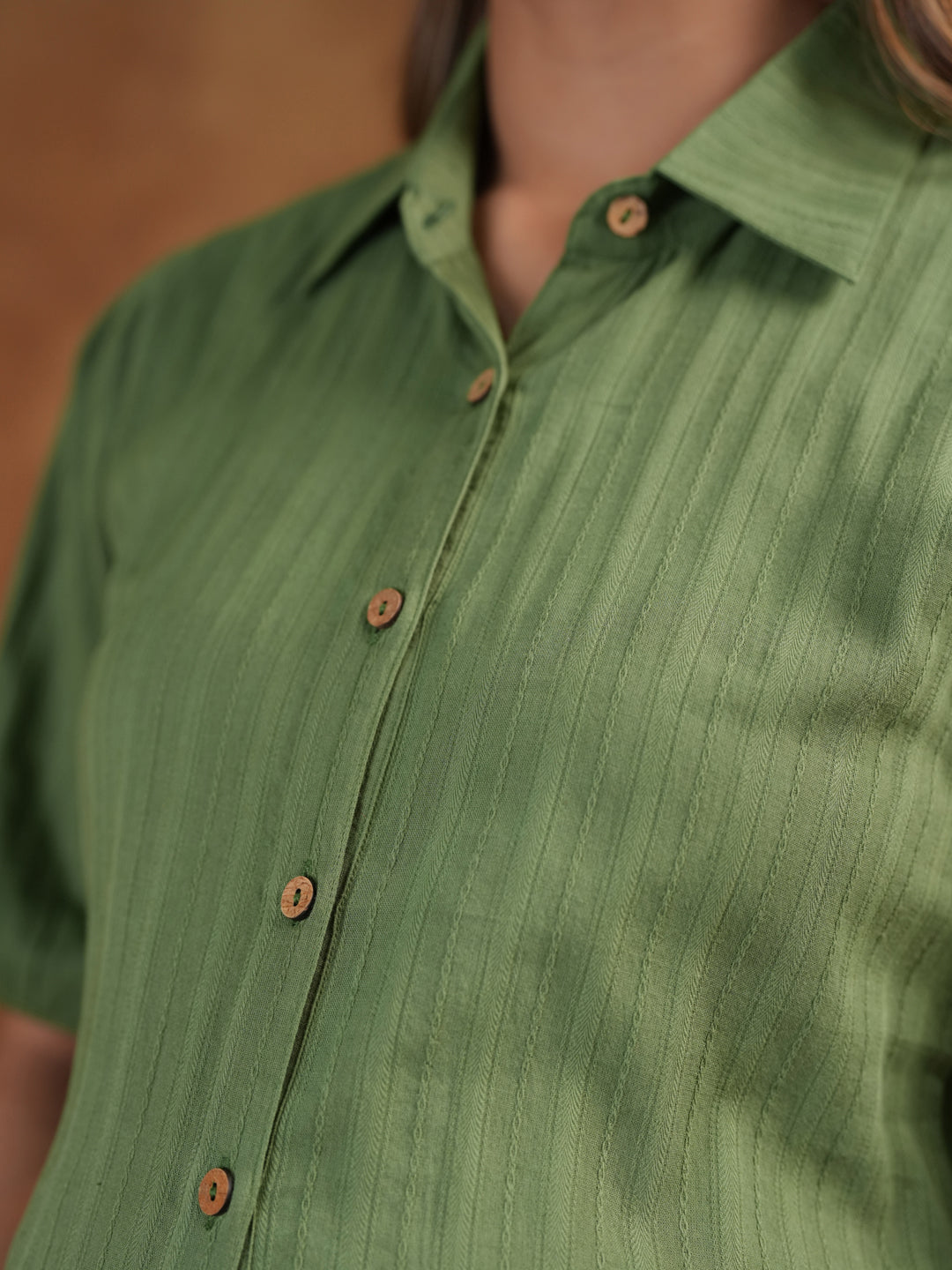 Women's Soothing Green Maternity Dress