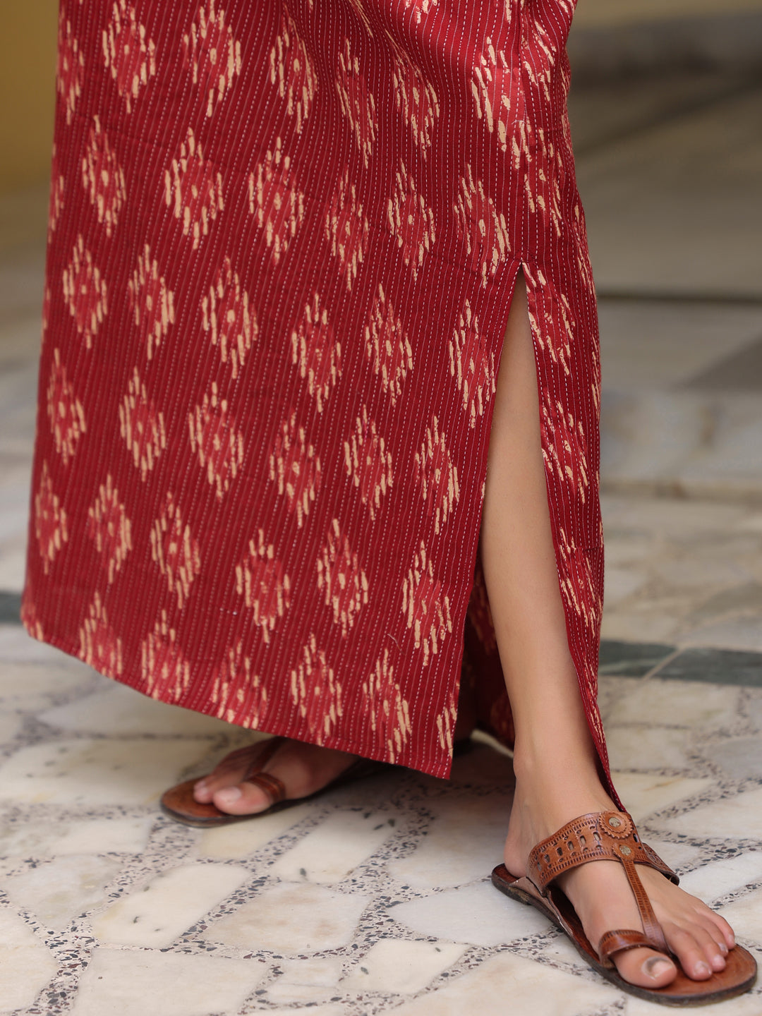 Women's Straight Skirt With Flared Sleeves Top