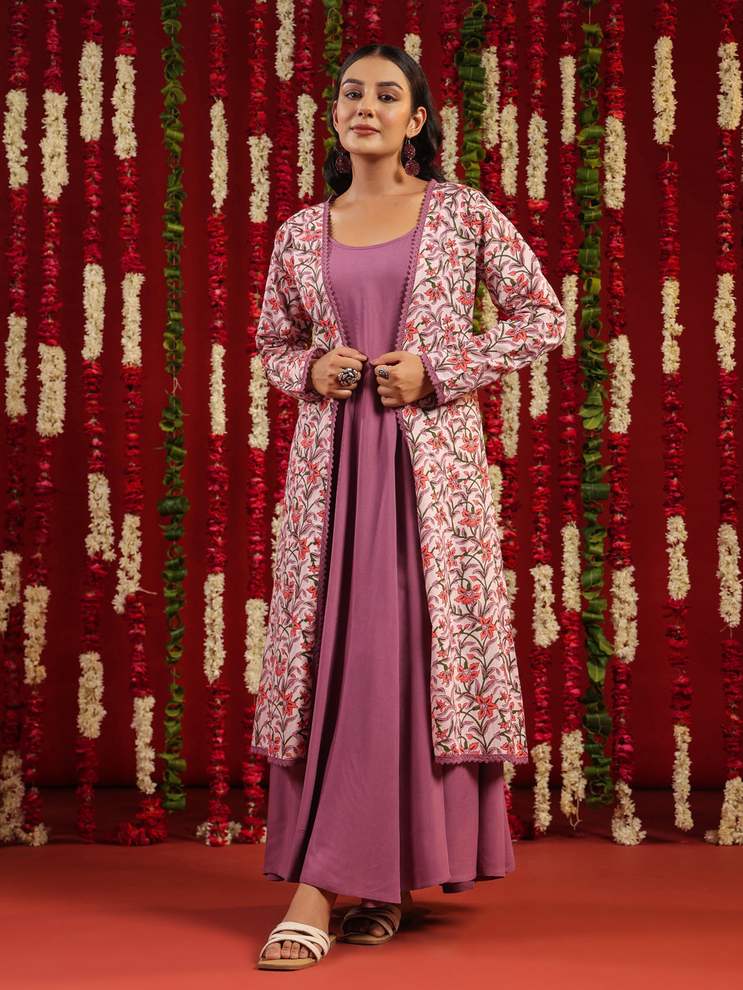 Women's Flared Dress With Jacket