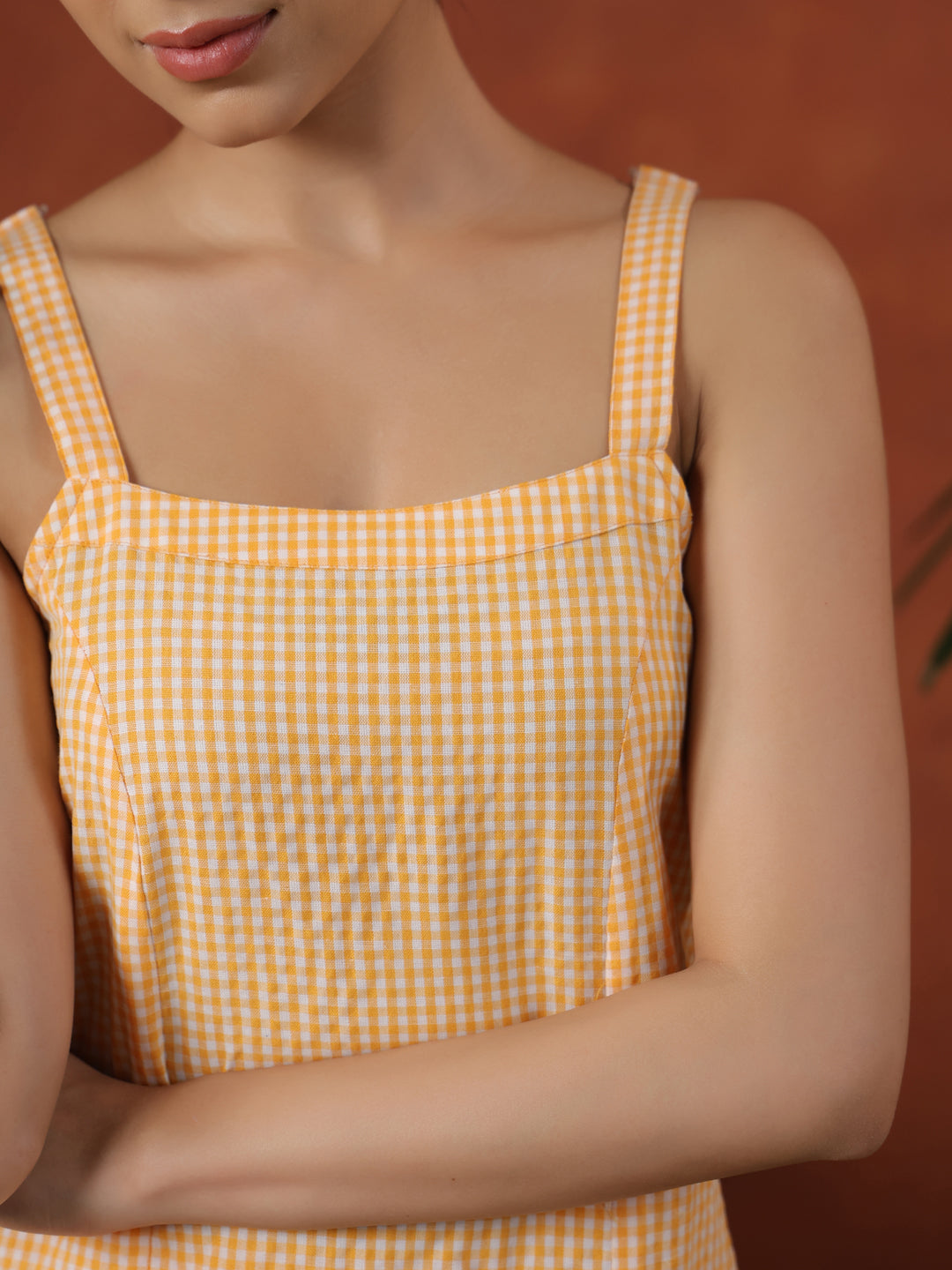 Women's Cotton Self Design Straight Kurta Set