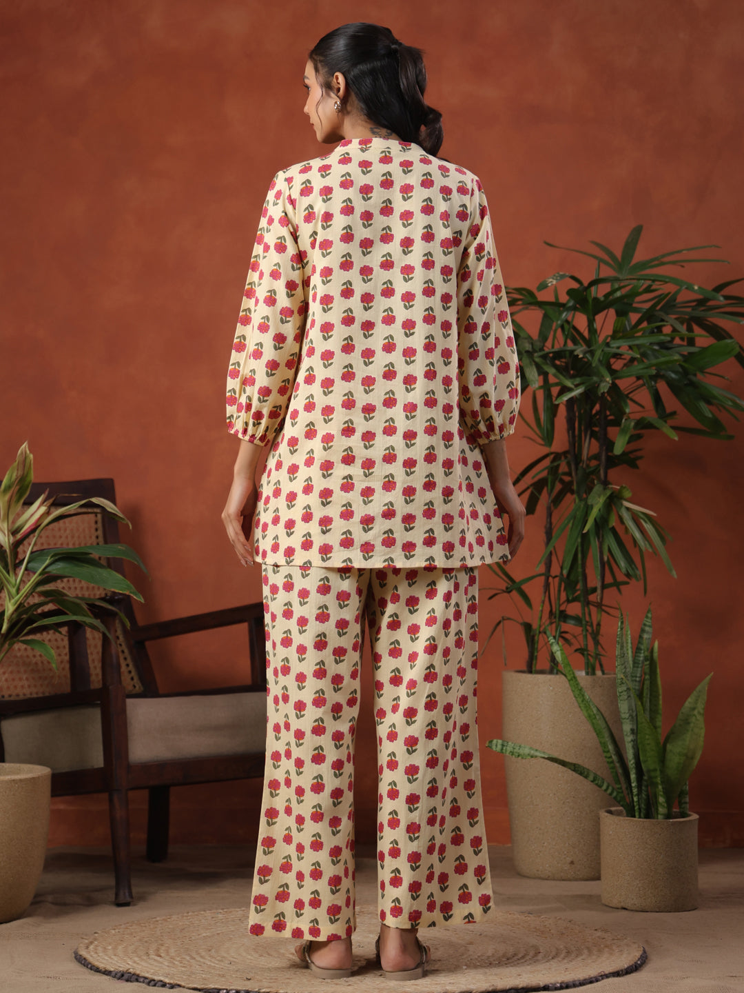 Women's Cotton Printed Co ord Set