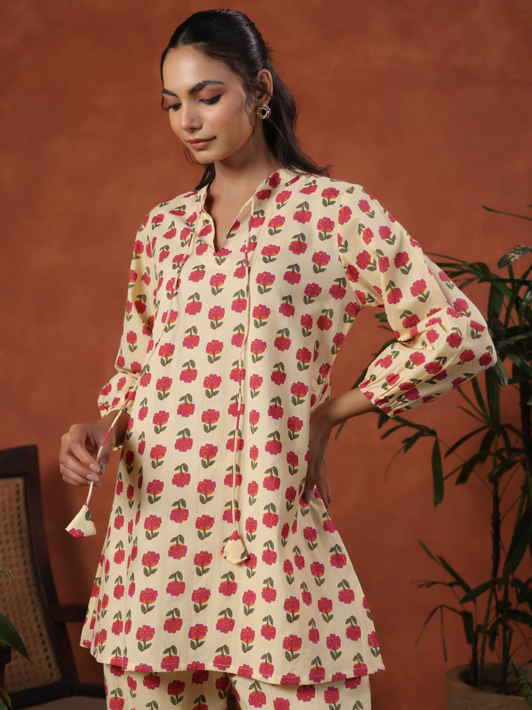 Women's Cotton Printed Co ord Set