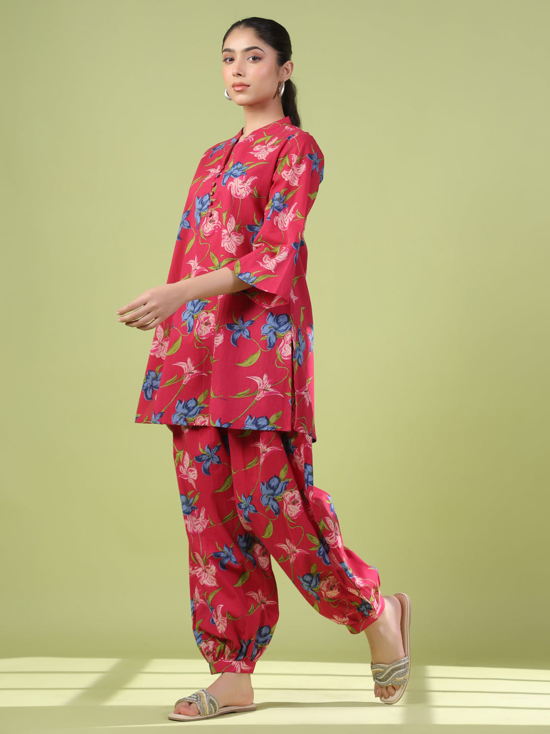 Women's Cotton Printed Co ord Set