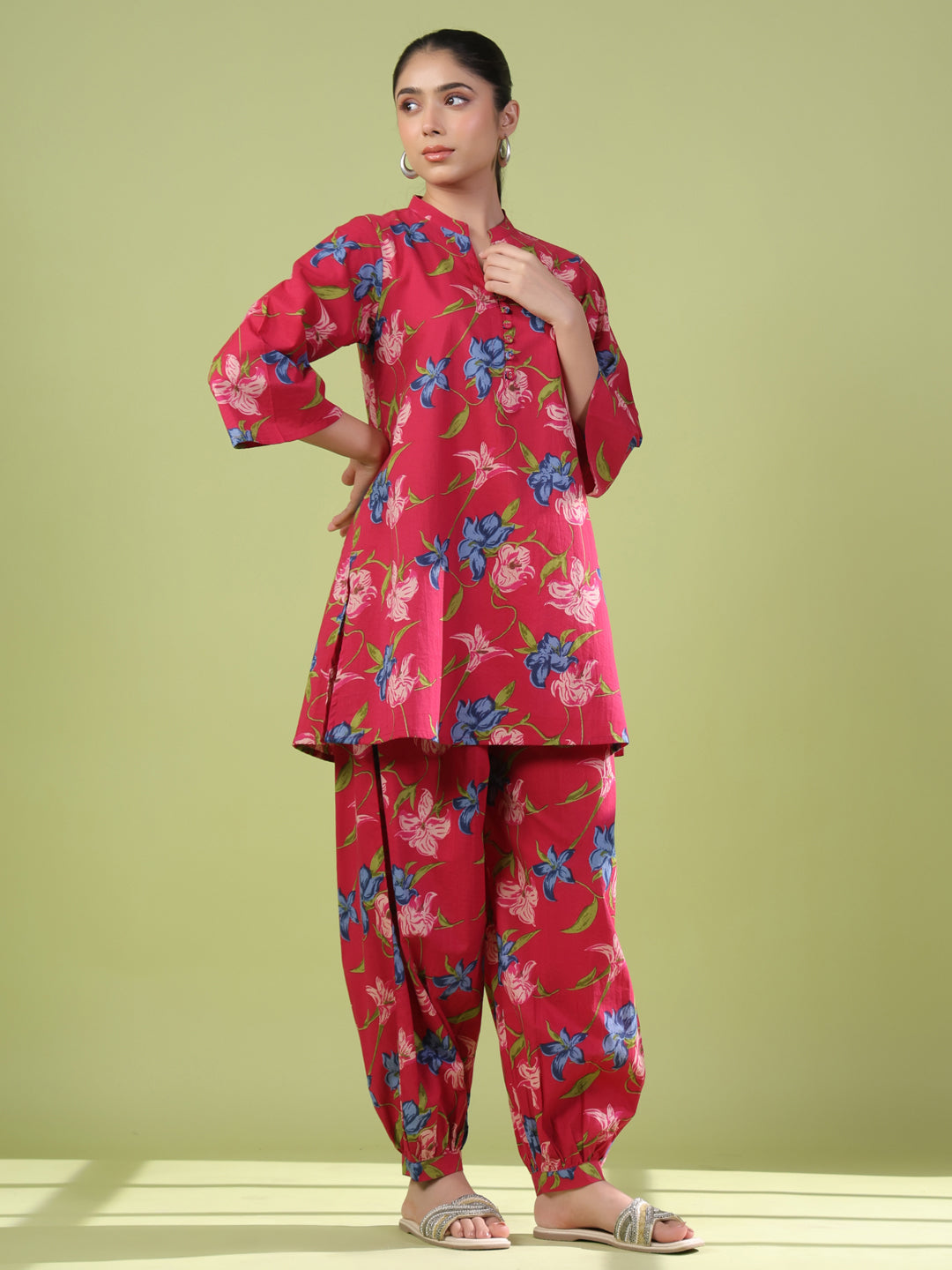 Women's Cotton Printed Co ord Set