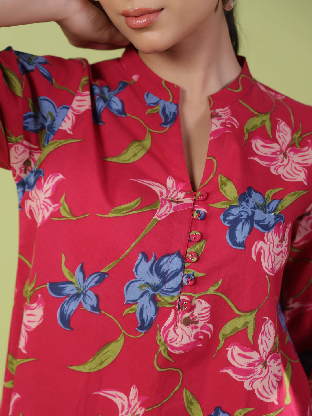 Women's Cotton Printed Co ord Set