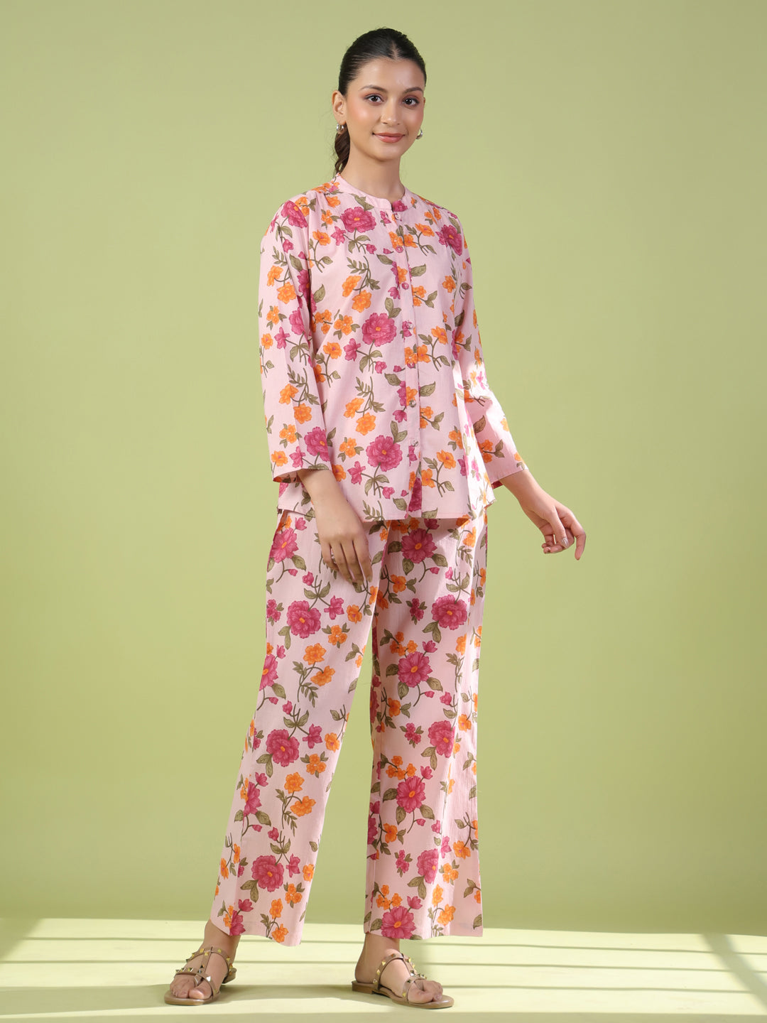 Women's Cotton Printed Co ord Set