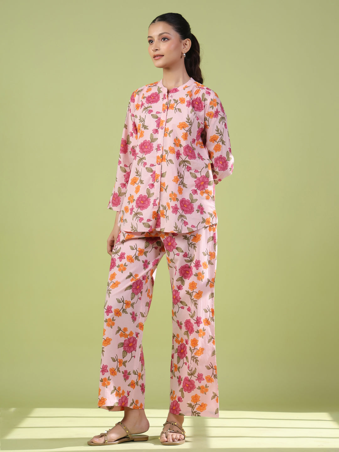 Women's Cotton Printed Co ord Set