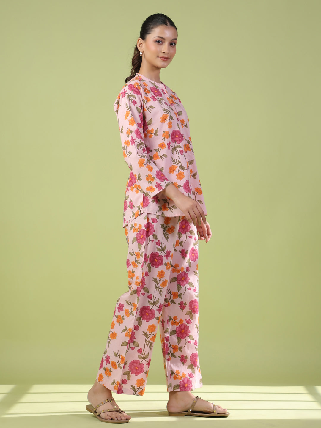 Women's Cotton Printed Co ord Set