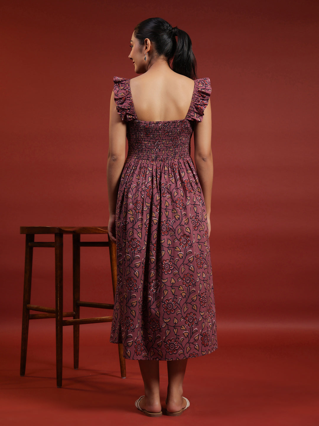 Women's Printed Fit and Flare Dress