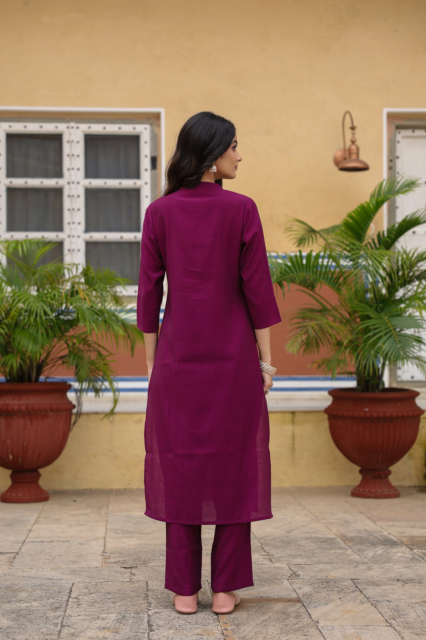 Women's Embroidered Patchwork Kurta Set