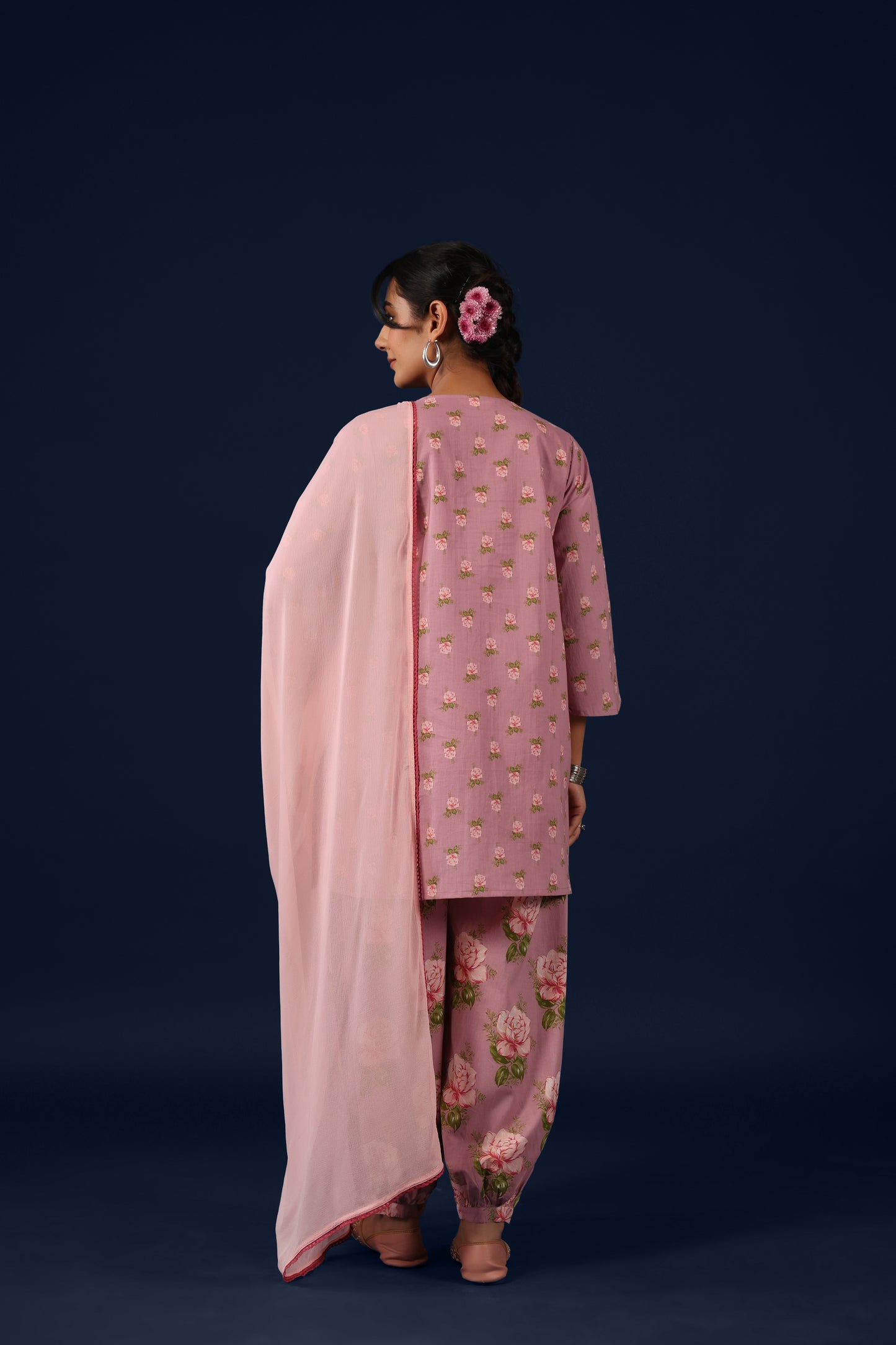 Women’s Cotton Straight Kurta Set with Dupatta