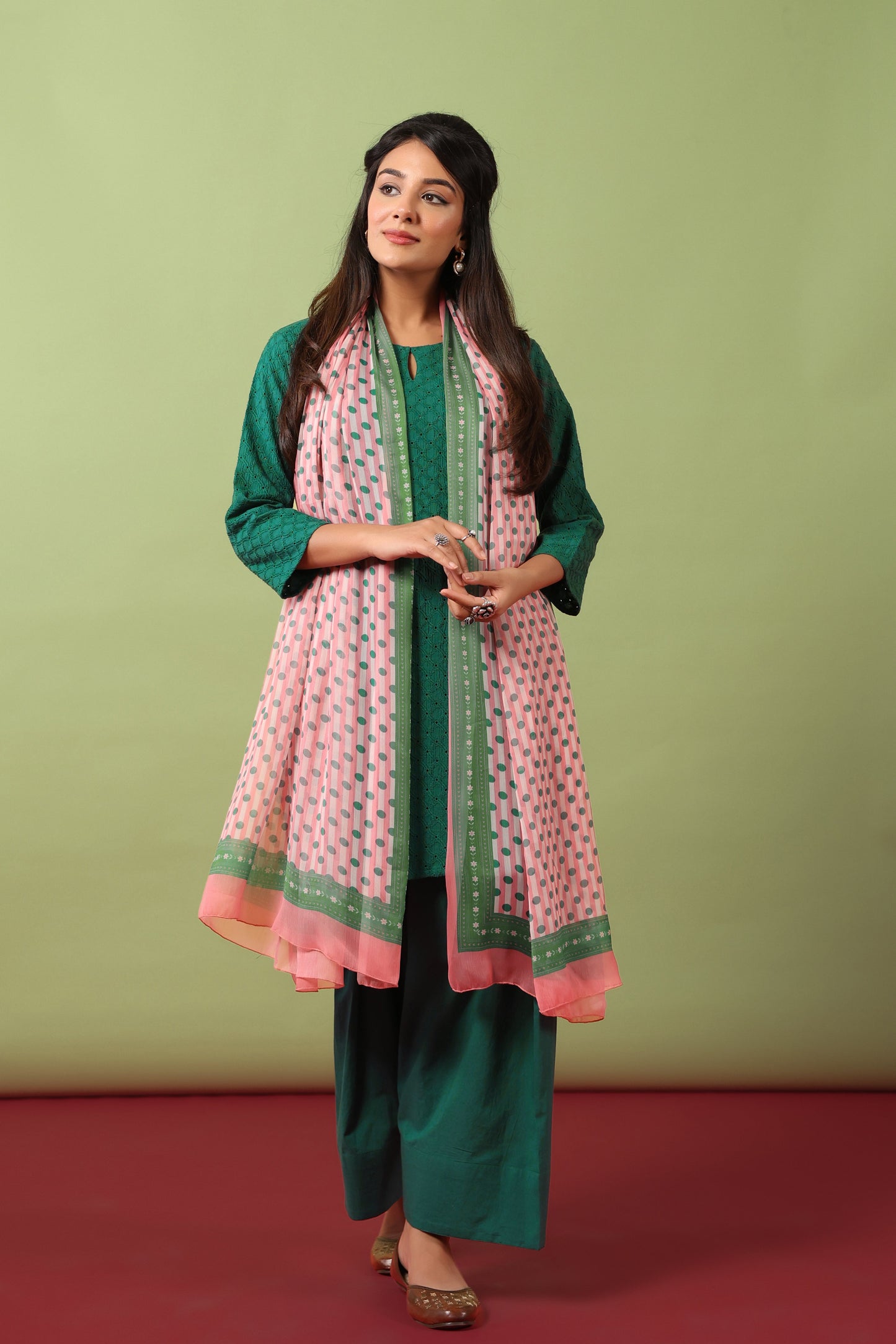 Women’s Cotton Kurta and Farshi Salwar with Dupatta