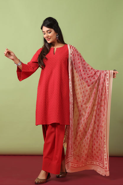 Women’s Cotton Kurta and Farshi Salwar with Dupatta