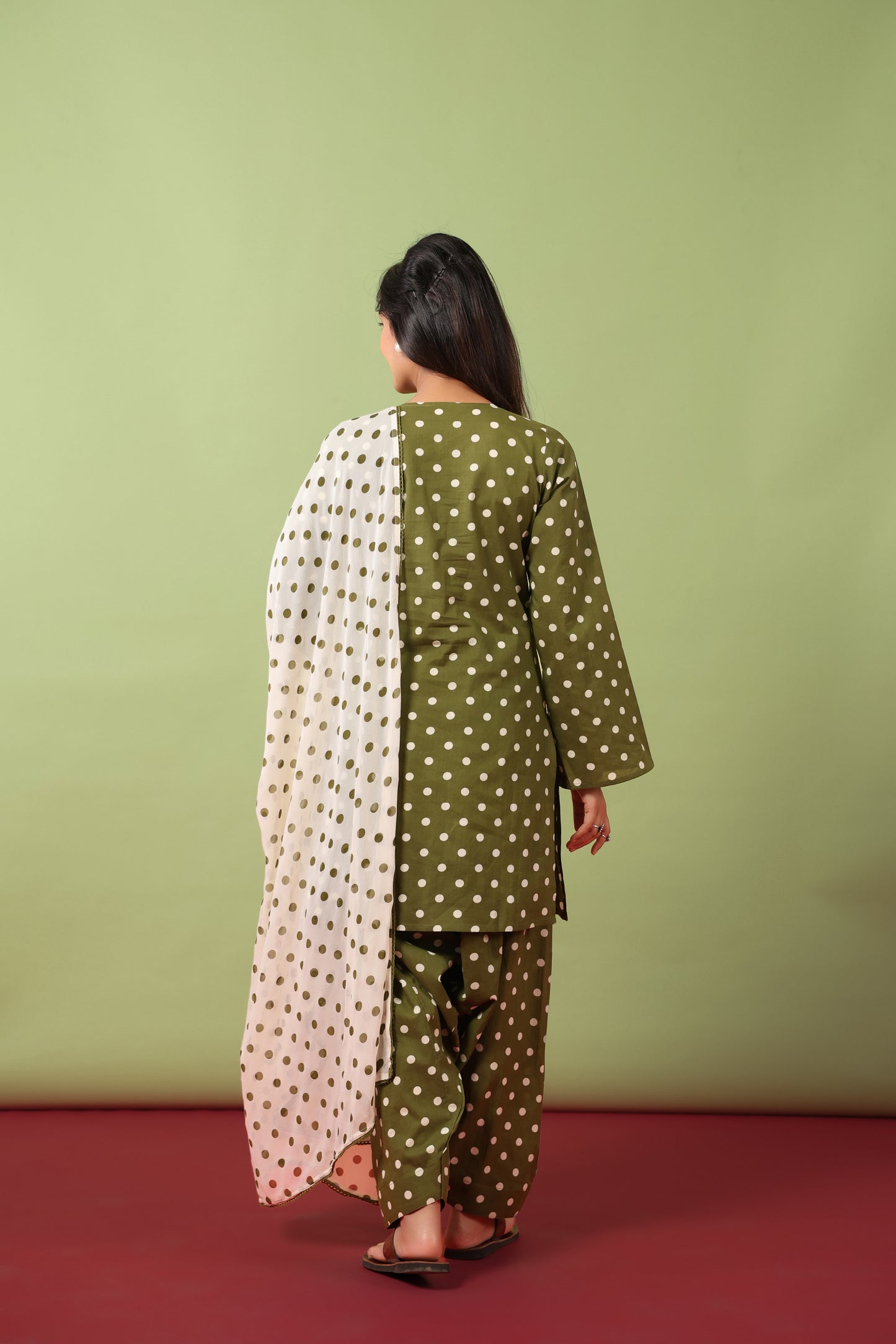 Women’s Pure Cotton Ethnic Kurta Set with Dupatta