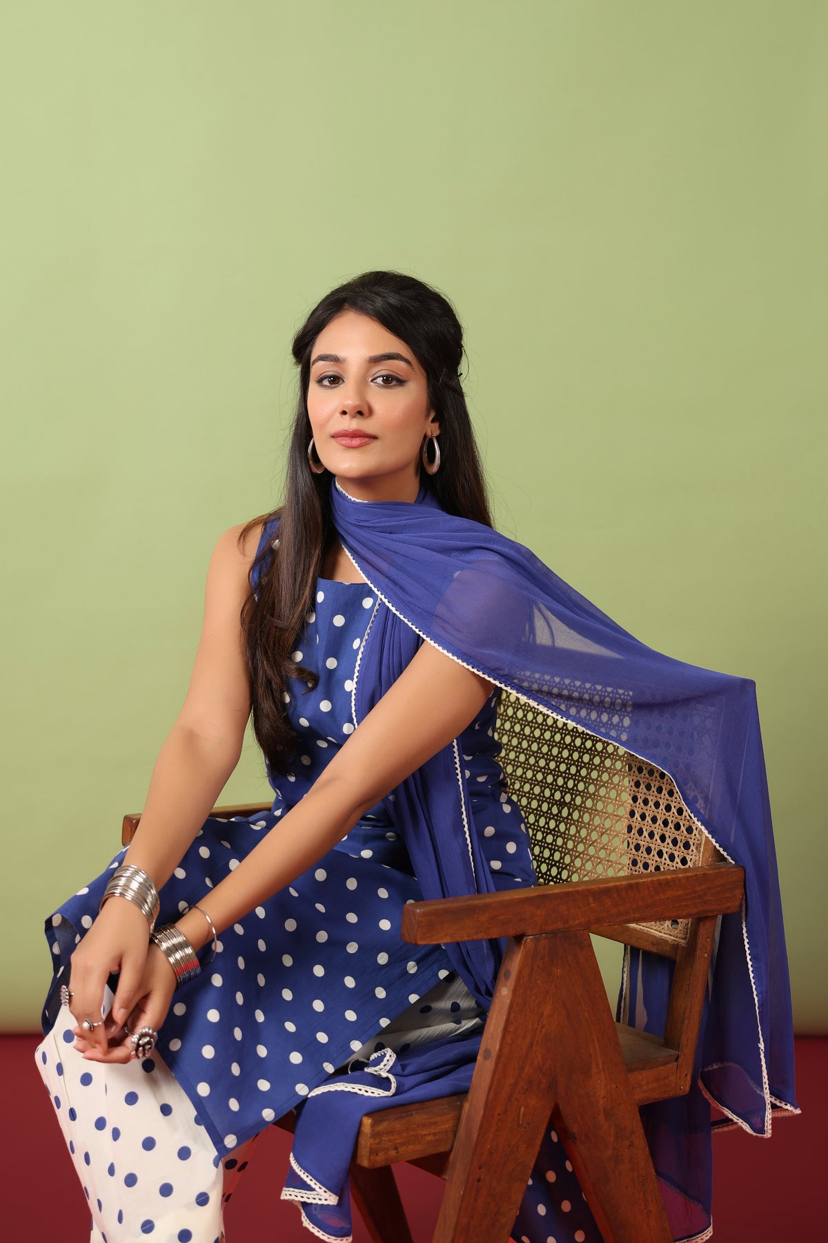 Women’s Cotton Kurta and Farshi Salwar with Dupatta