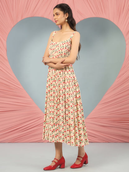 Women's Printed Tier Dress