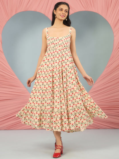 Women's Printed Tier Dress