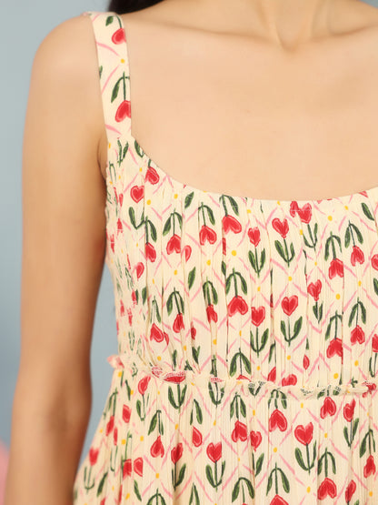 Women's Printed Tier Dress