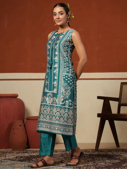 Women's Sleeveless Kurta Set