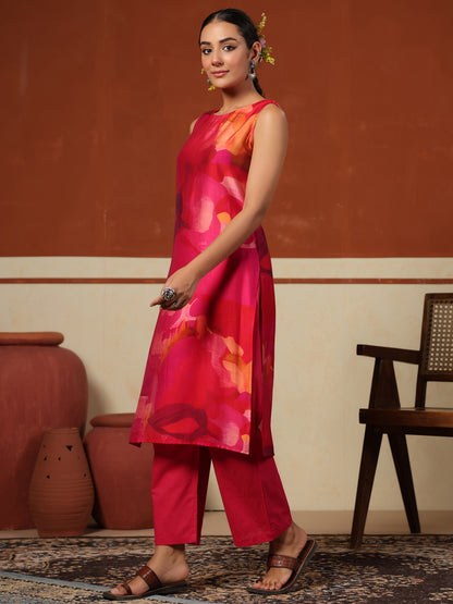 Women's Sleeveless Kurta Set