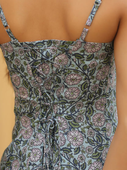 Women's Cotton Straight Midi Dress