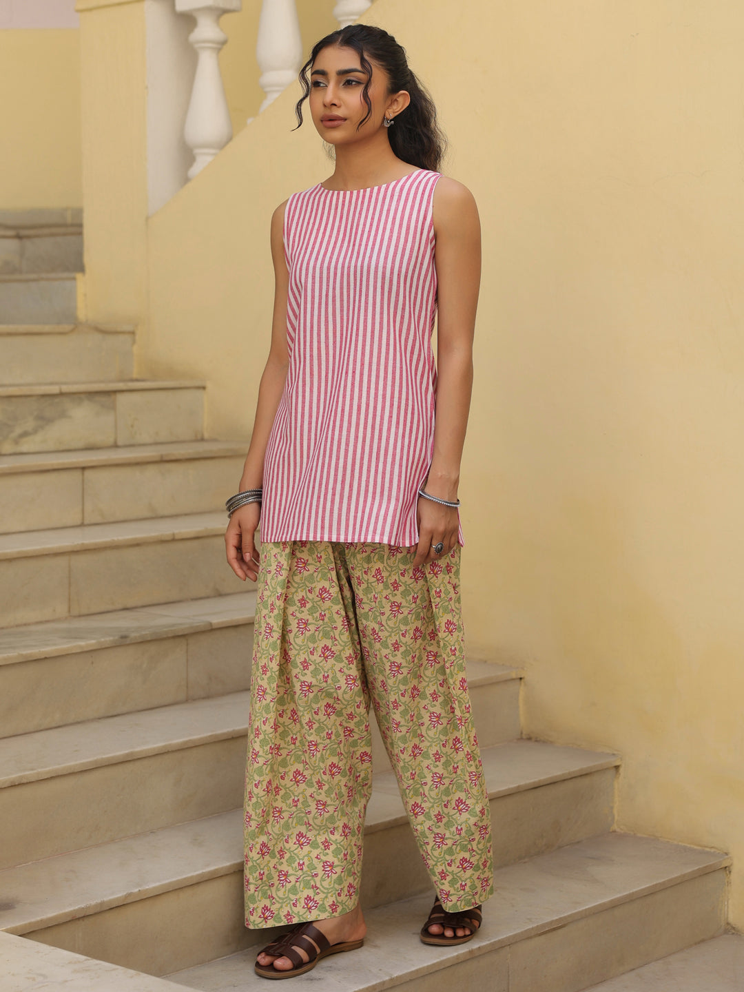 Women's Printed Farshi Suit Set