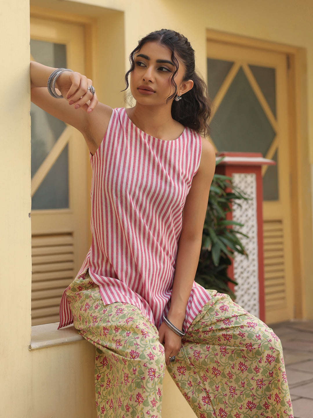 Women's Printed Farshi Suit Set