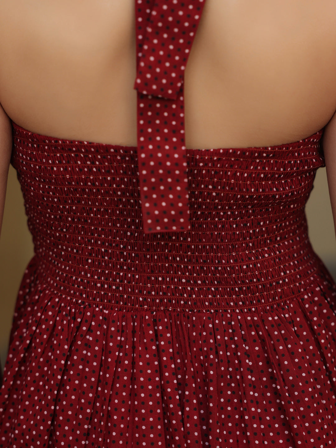 Women's Printed Halter Neck Dress