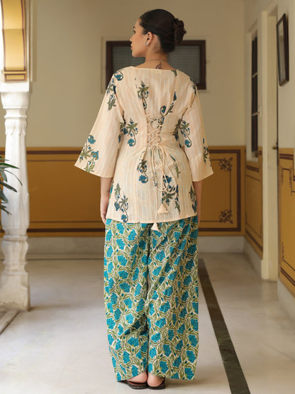 Women's Printed Cotton Farshi Kurta Set