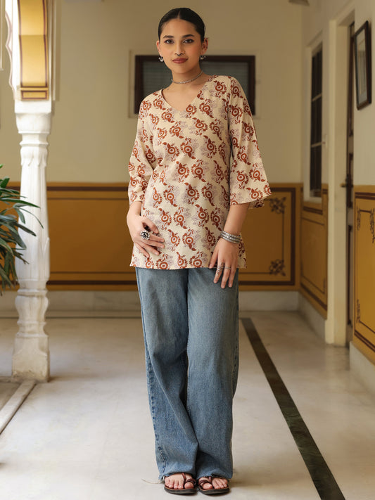 Women's Printed Cotton Kurti