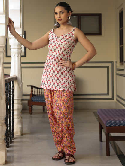 Women's Cotton Kurta With Salwar
