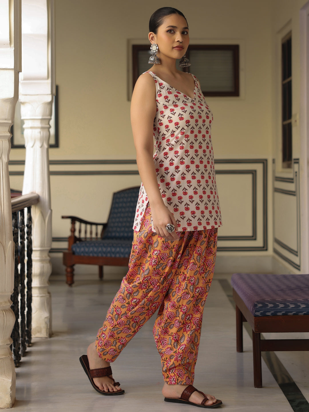 Women's Cotton Kurta With Salwar
