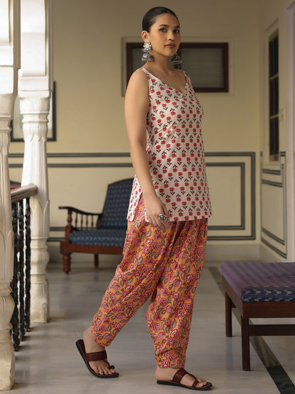 Women's Cotton Kurta With Salwar