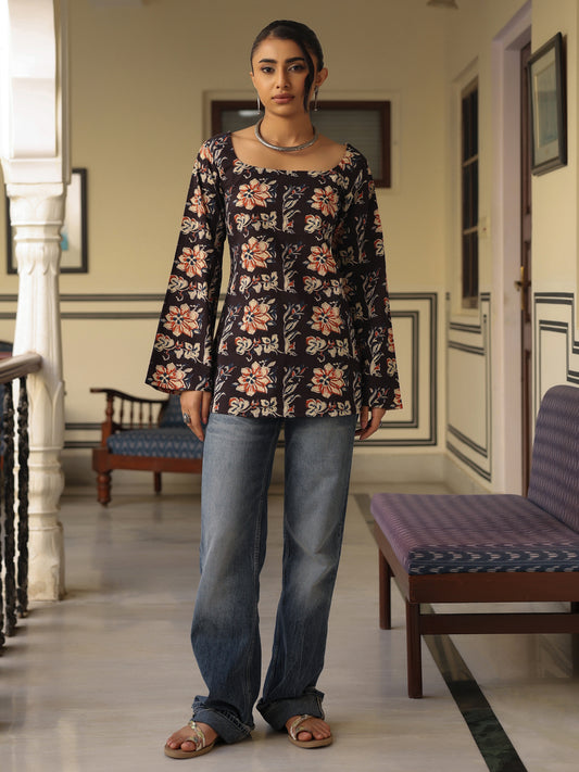 Women's Printed Cotton Short Kurti