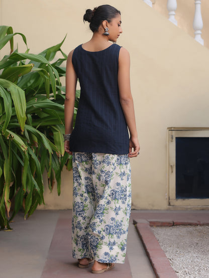 Women's Printed Kurta with Farshi Salwar