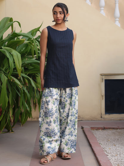 Women's Printed Kurta with Farshi Salwar